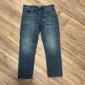 Madewell straight leg crop jeans, new without tags! Size 29.
